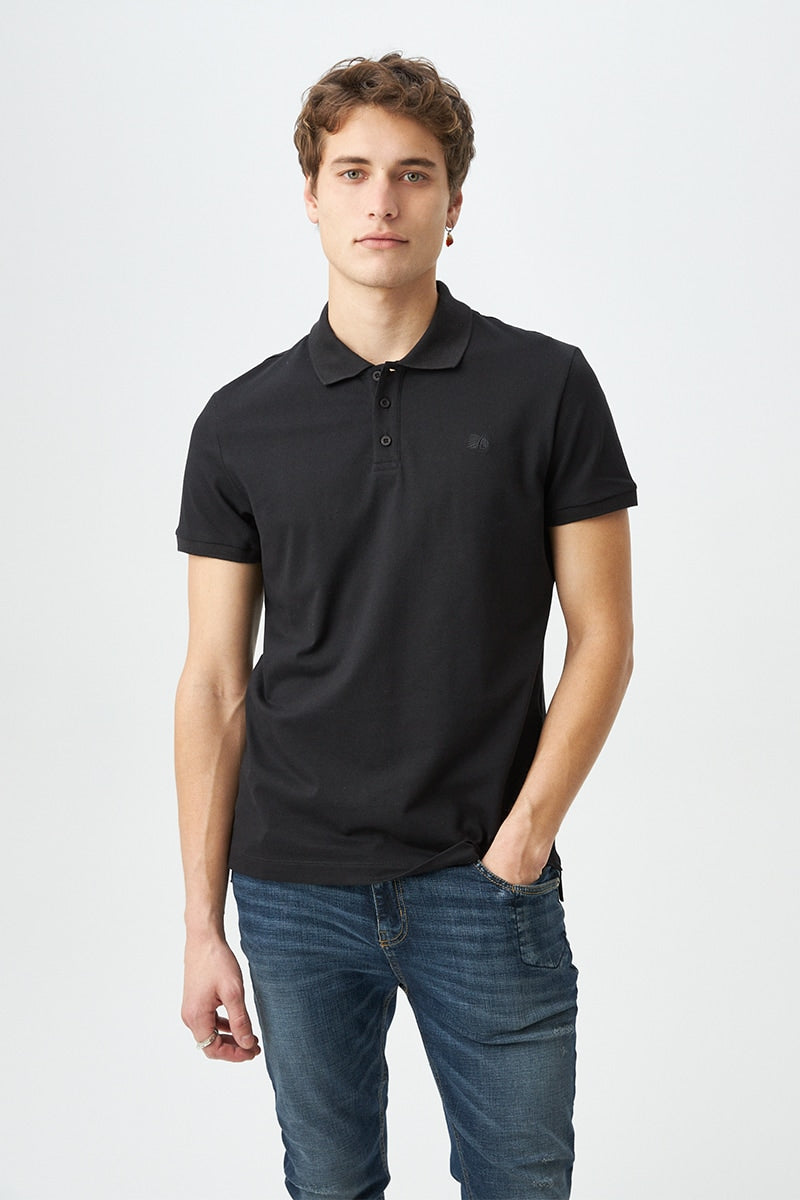 Camiseta Polo Americanino 800B703 Slim Fit Negro