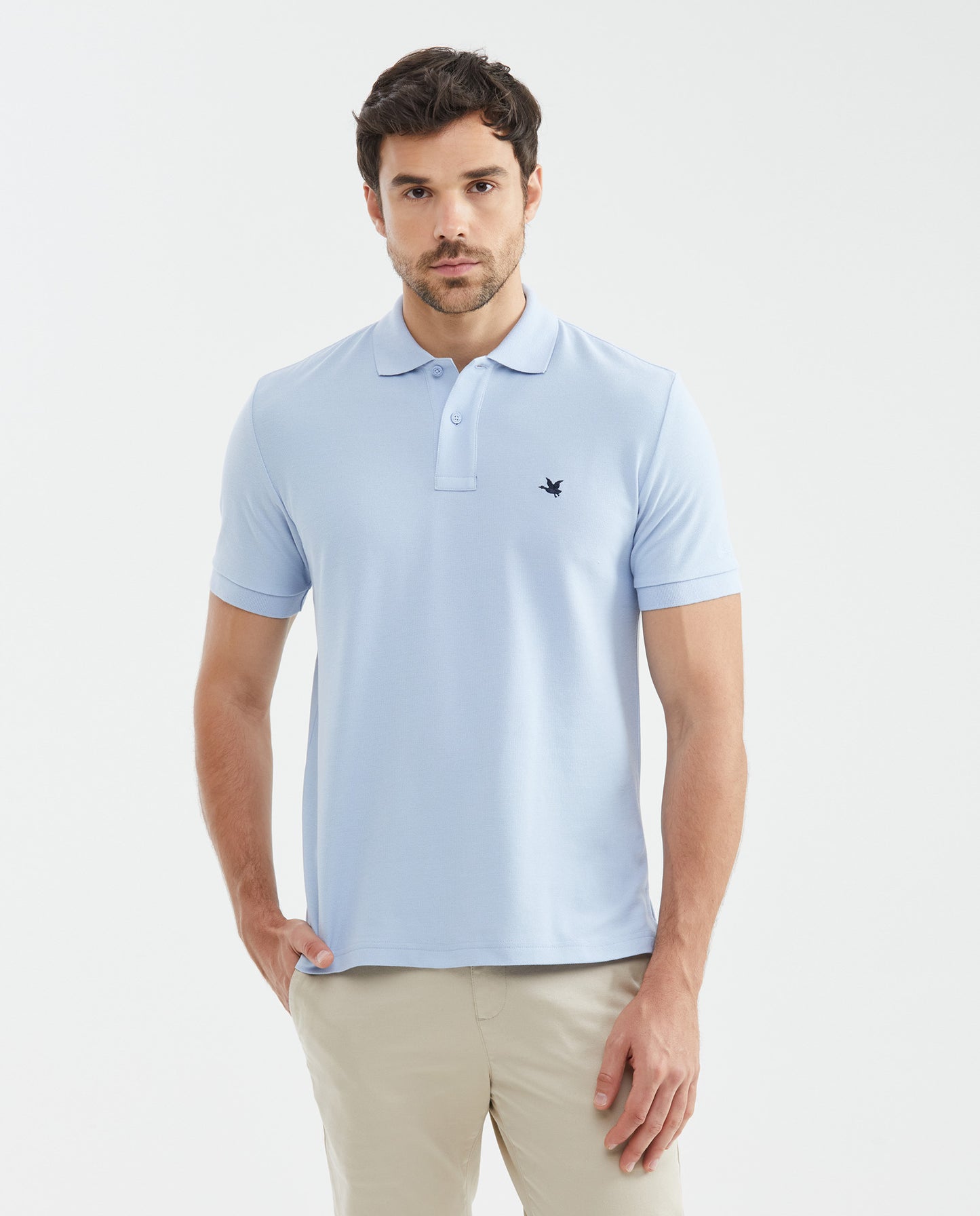 Camiseta Polo Chevignon 601F000 Classic Fit Azul Claro
