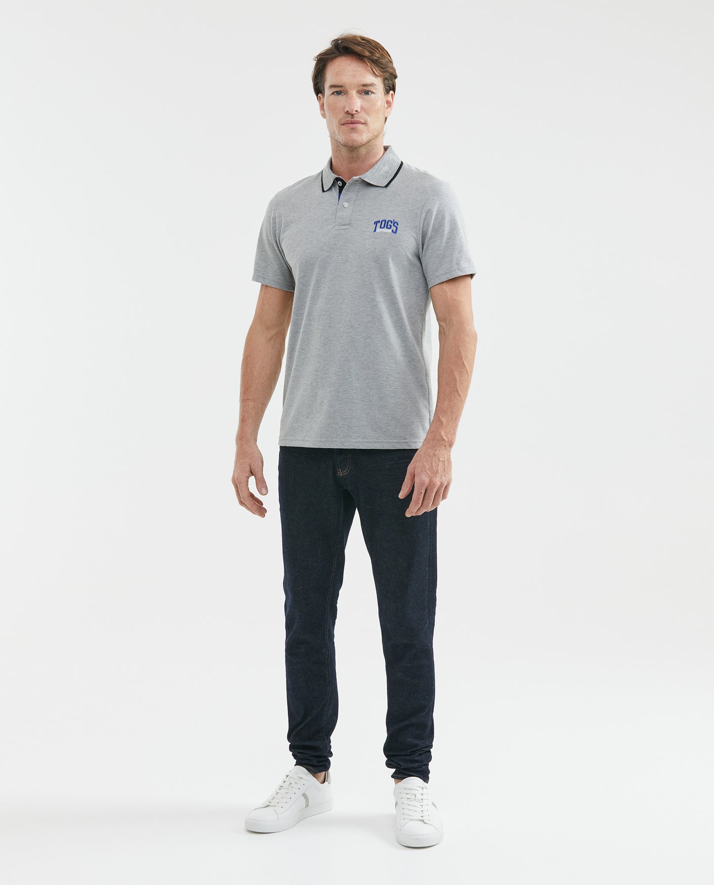 Camiseta Polo Chevignon 601F061 Slim Fit Gris Fundido Medio