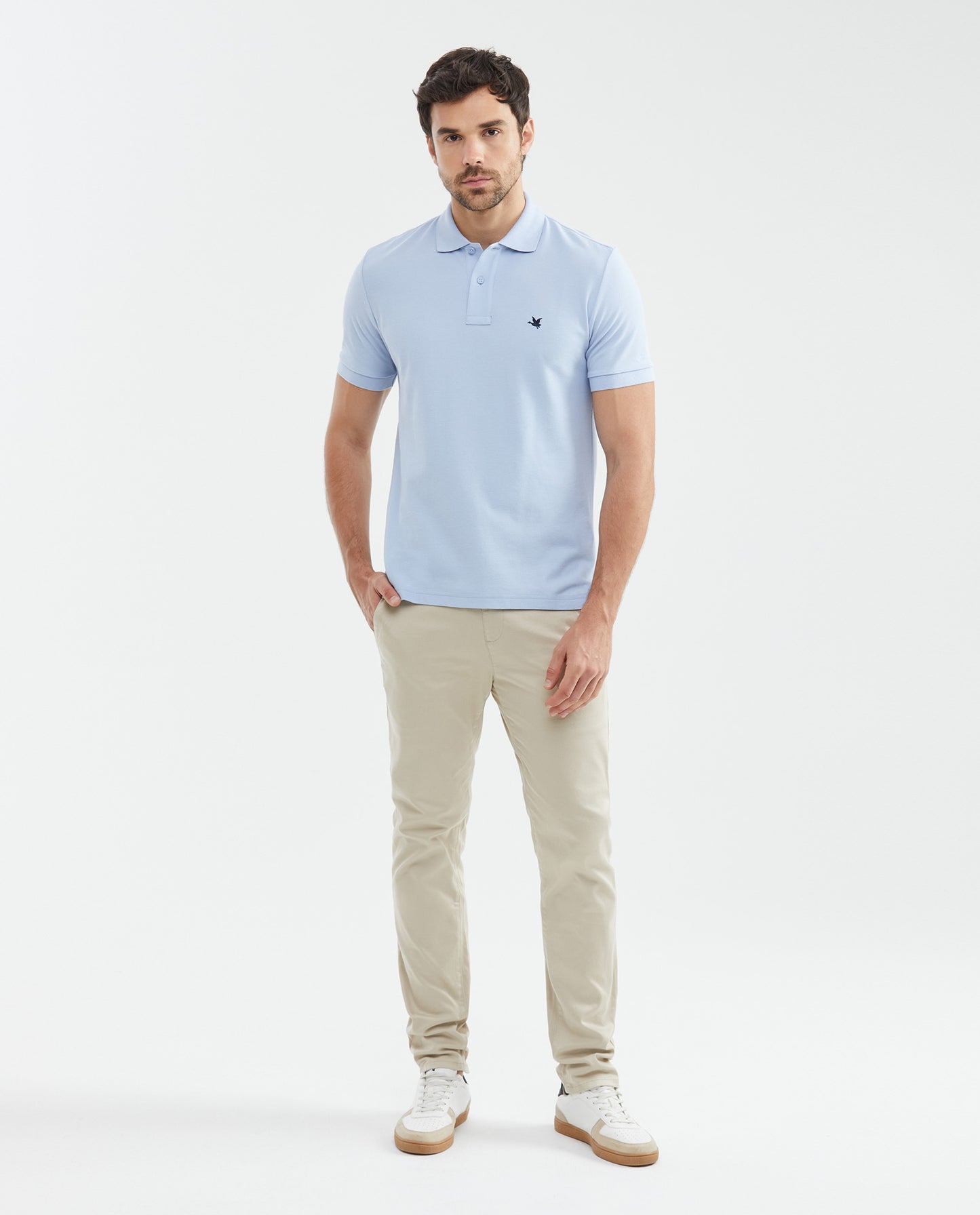 Camiseta Polo Chevignon 601F000 Classic Fit Azul Claro