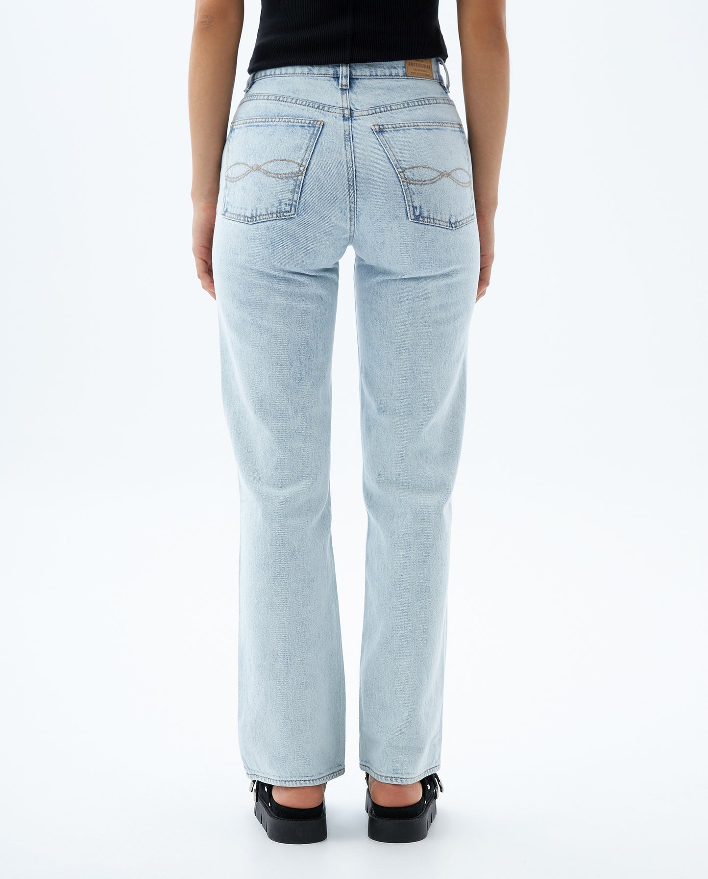 Jean Dama Americanino 330D906 Straigth Linea Azul Claro