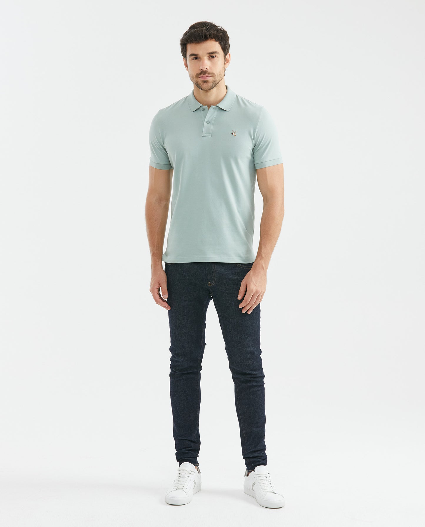 Camiseta Polo Chevignon 601F001 Slim Fit Verde Claro