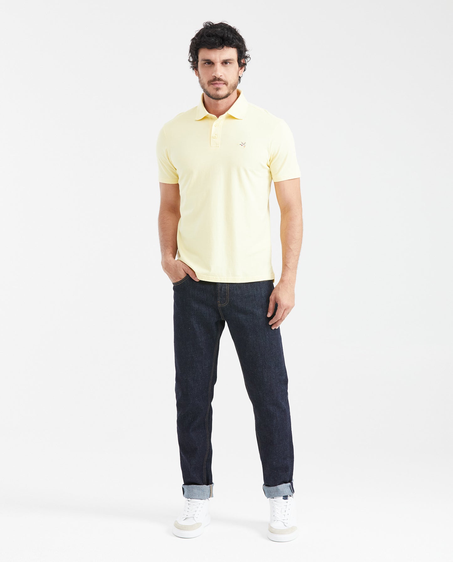 Camiseta Polo Chevignon 601G009 Slim Fit Amarillo