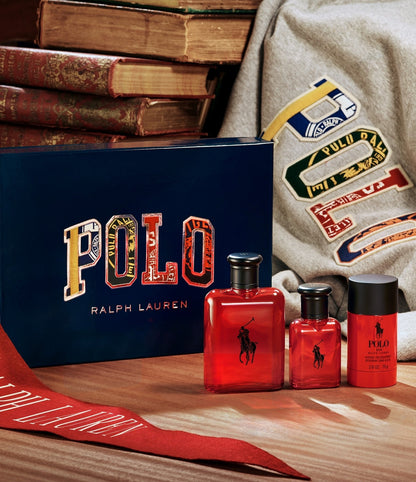 Perfume Ralph Lauren Polo Red Set (Parfum125ml+40ml+Deo75ml)