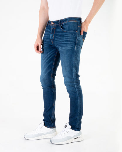 Jean Hombre Oxford 011870 Slim Azul Medio