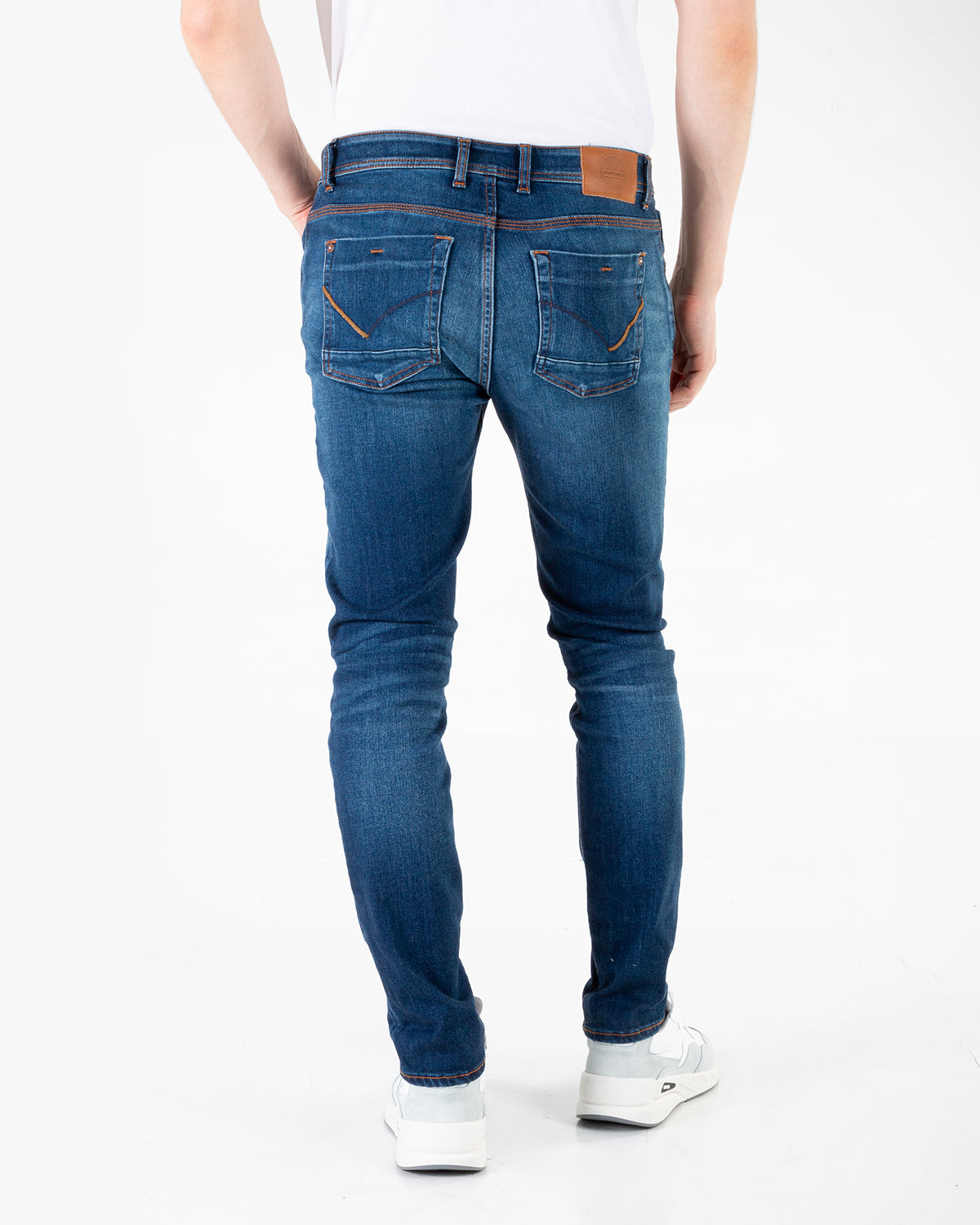 Jean Hombre Oxford 011870 Slim Azul Medio