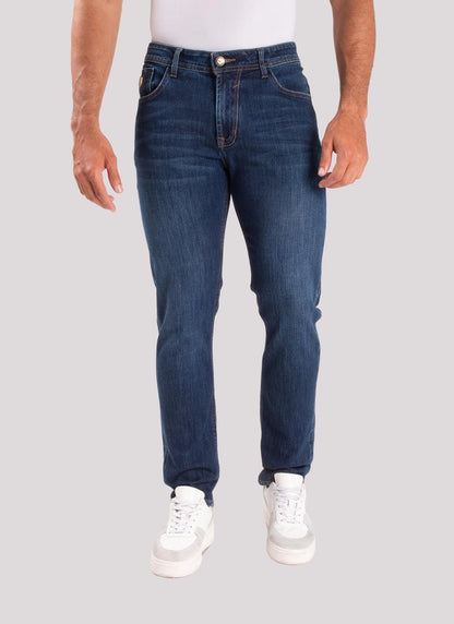 Jean Hombre Oxford 012026 Comfort Azul Medio