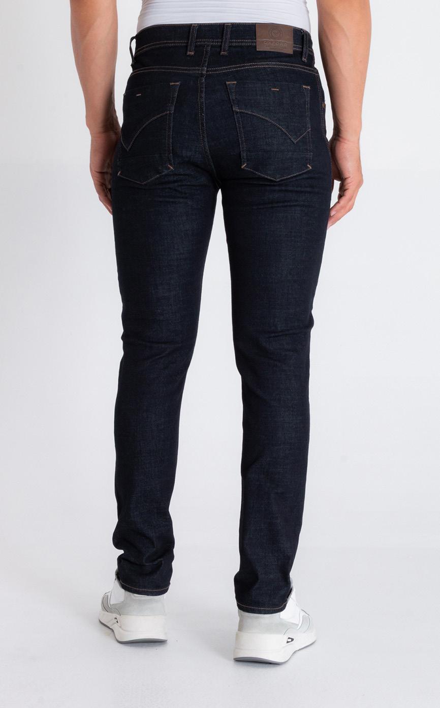 Jean Hombre Oxford 012055 Linea Slim Fit Azul Oscuro