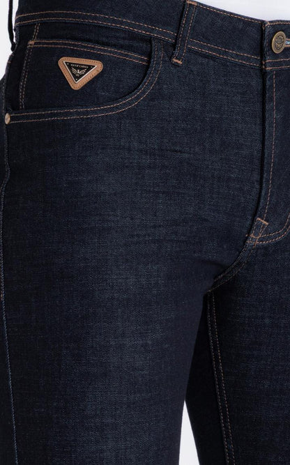 Jean Hombre Oxford 012055 Linea Slim Fit Azul Oscuro