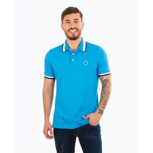 Camiseta Polo Oxford 021745 Azul Brillante
