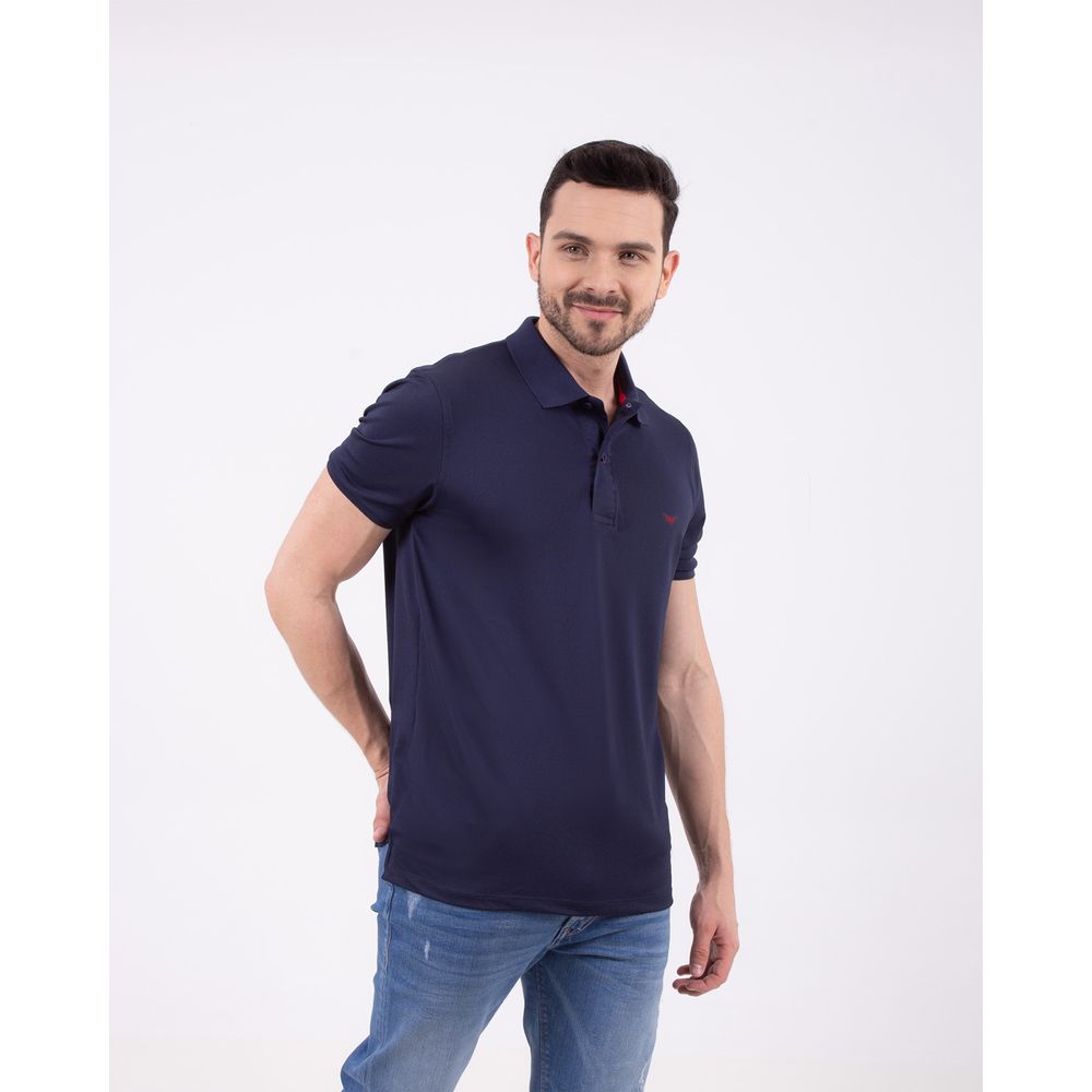 Camiseta Polo Oxford 021942 Azul Oscuro
