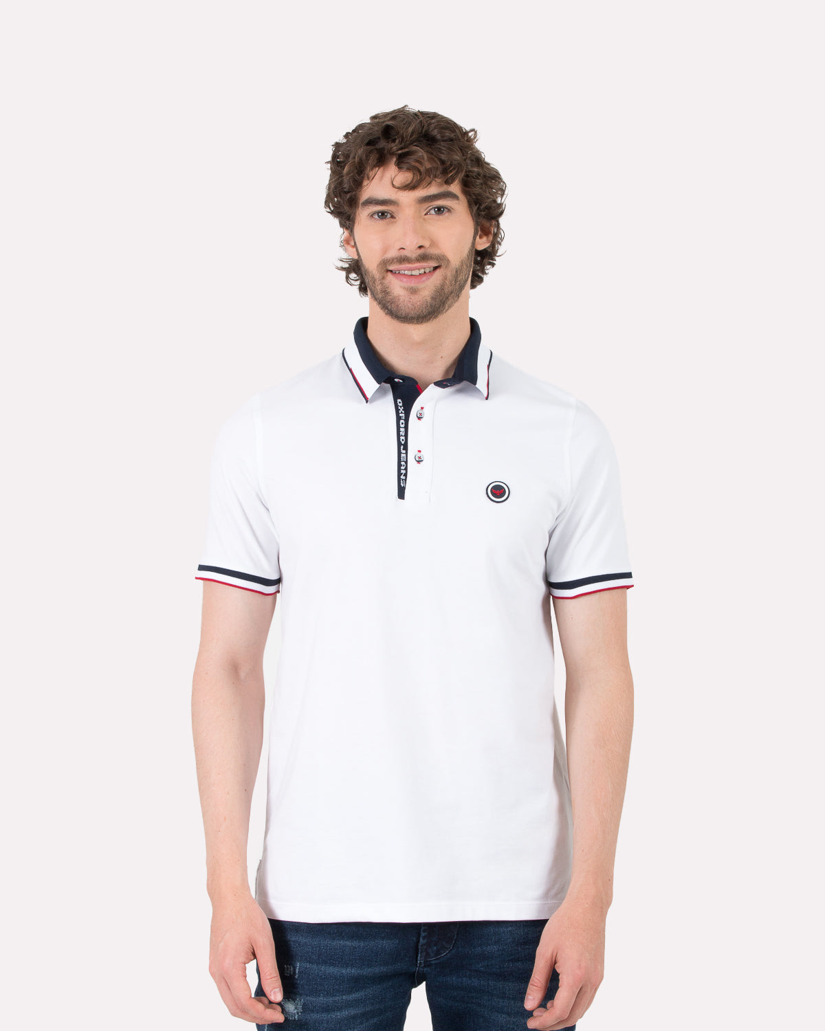 Camiseta Polo Oxford 022104 Blanco
