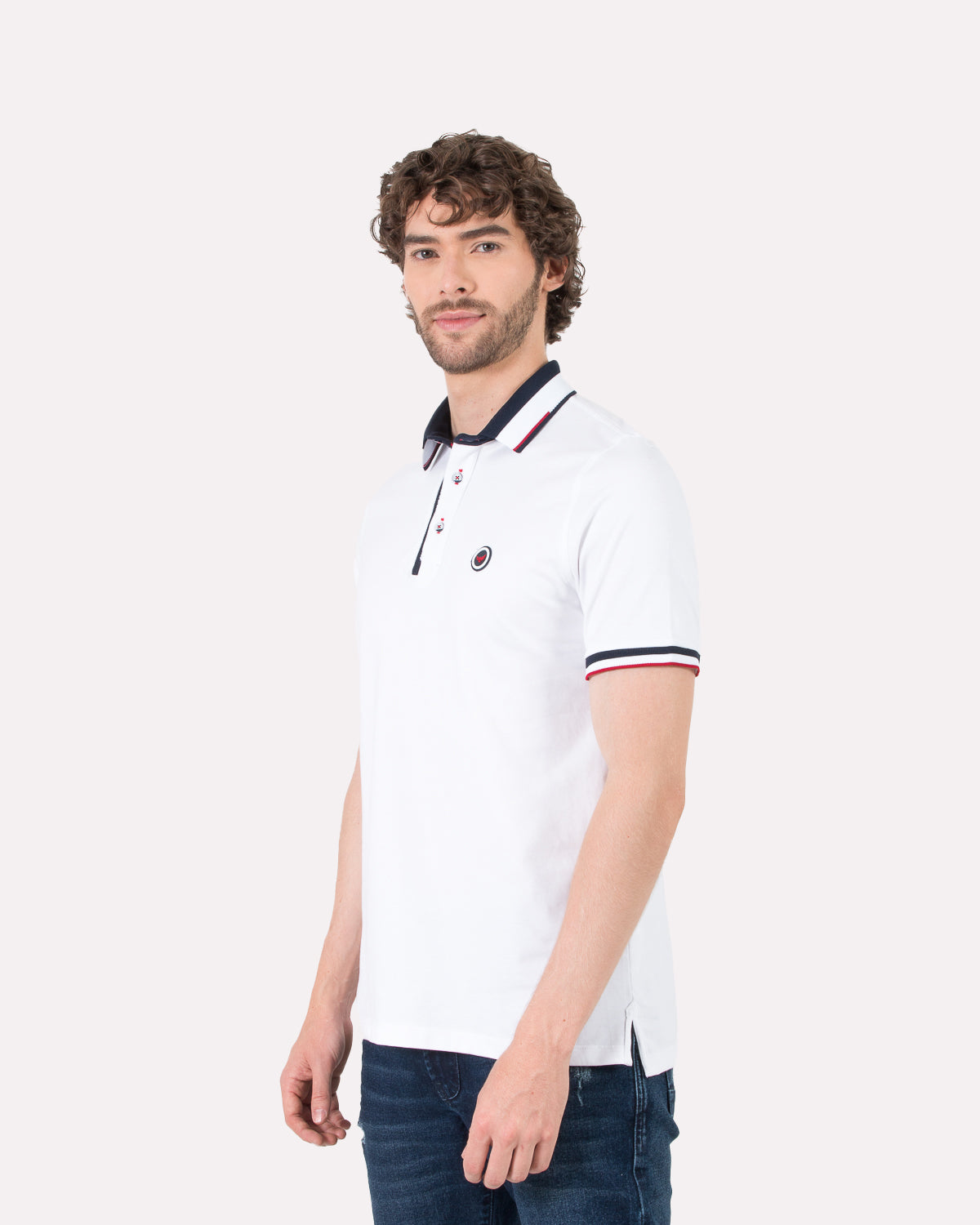 Camiseta Polo Oxford 022104 Blanco