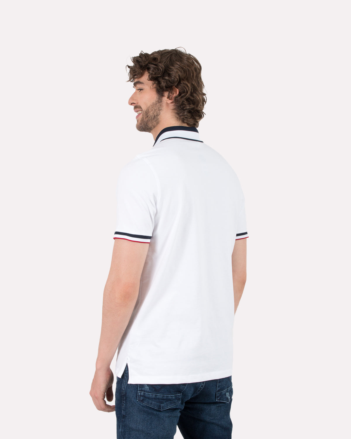 Camiseta Polo Oxford 022104 Blanco