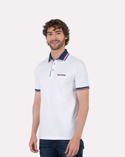 Camiseta Polo Oxford 022116 Blanco