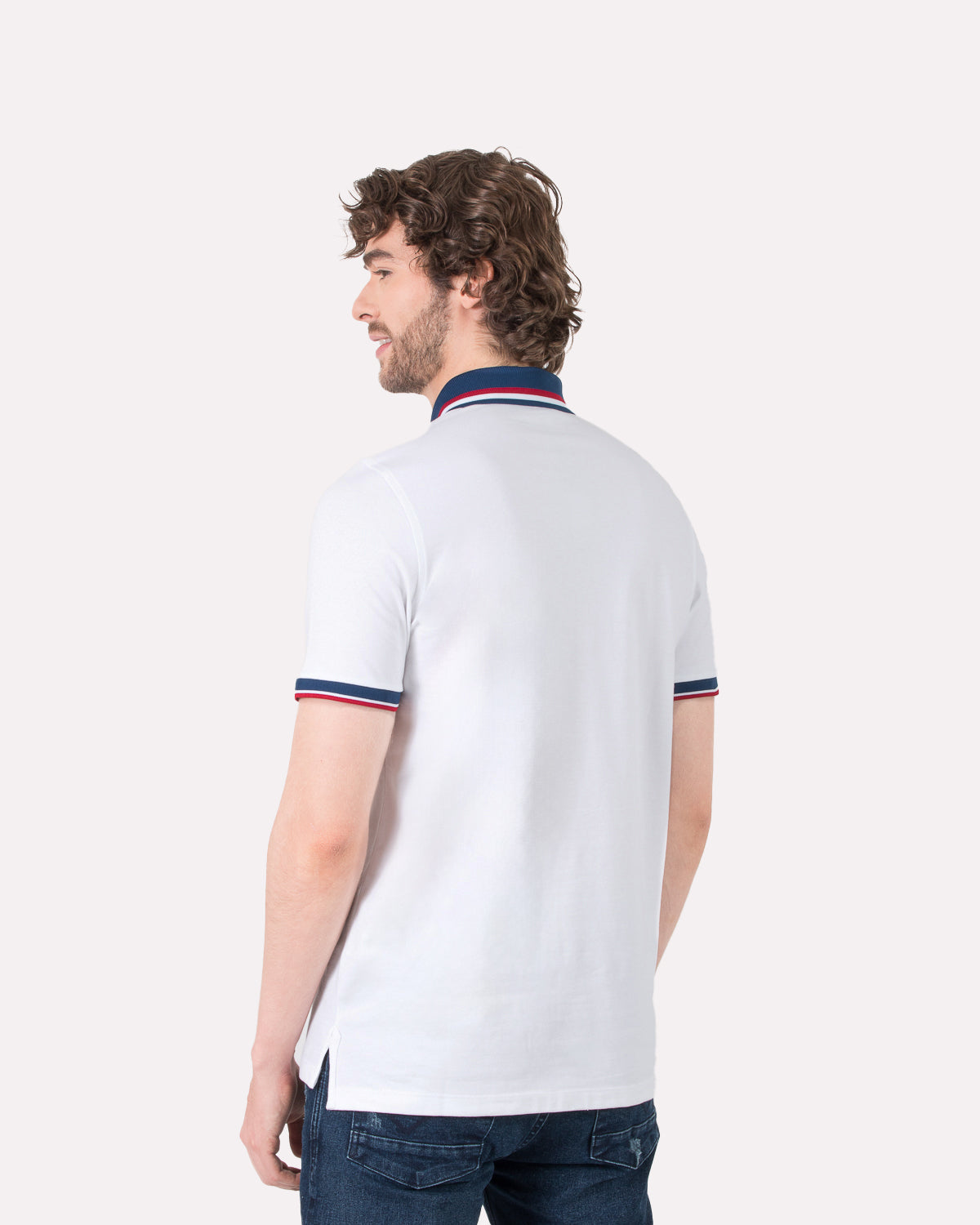 Camiseta Polo Oxford 022116 Blanco