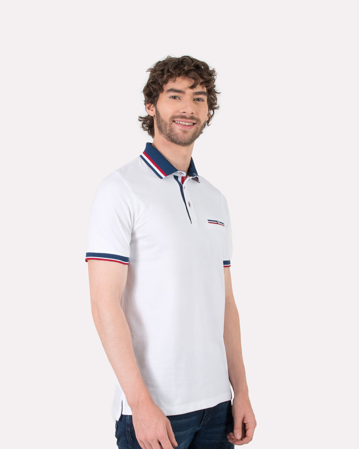 Camiseta Polo Oxford 022116 Blanco