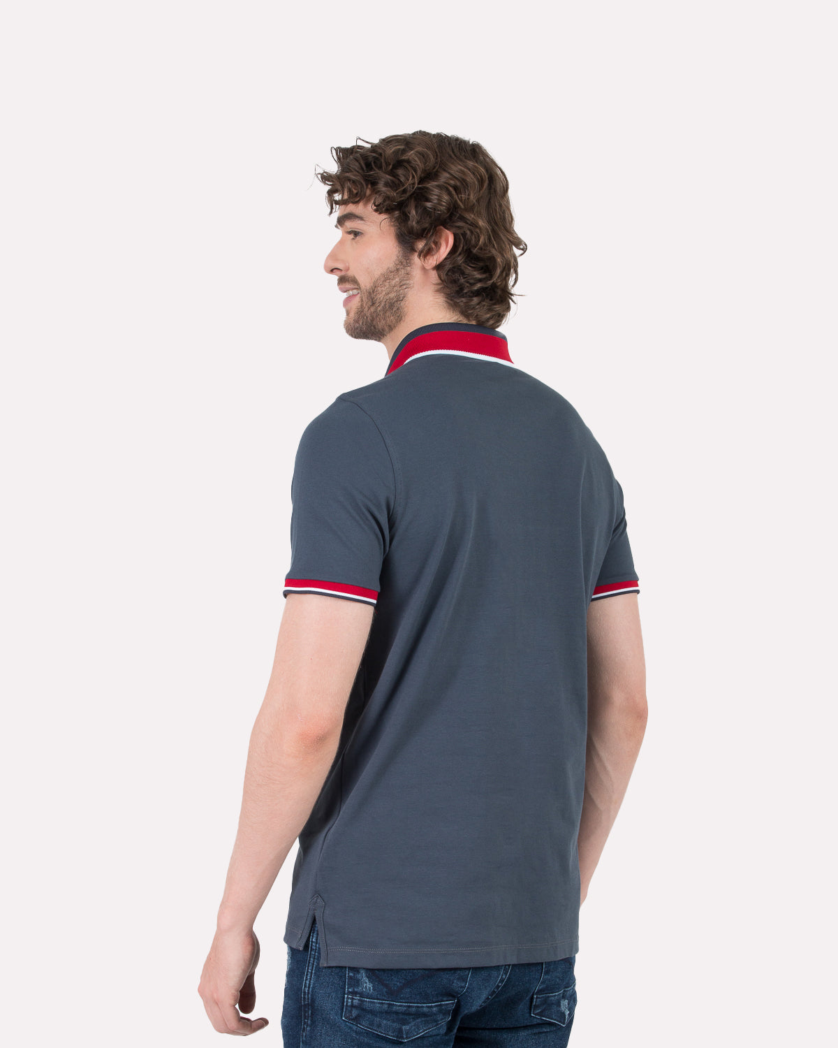 Camiseta Polo Oxford 022133 Plomo