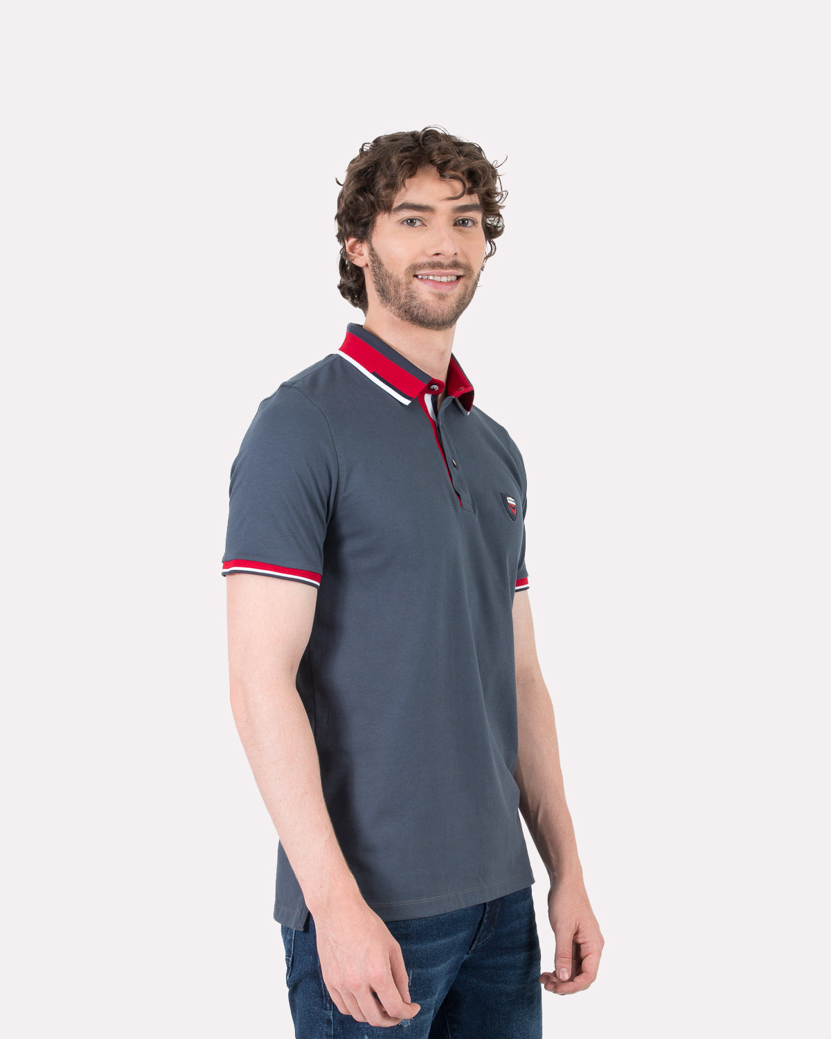 Camiseta Polo Oxford 022133 Plomo
