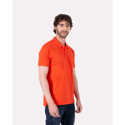 Camiseta Polo Oxford 022139 Naranja Brillante