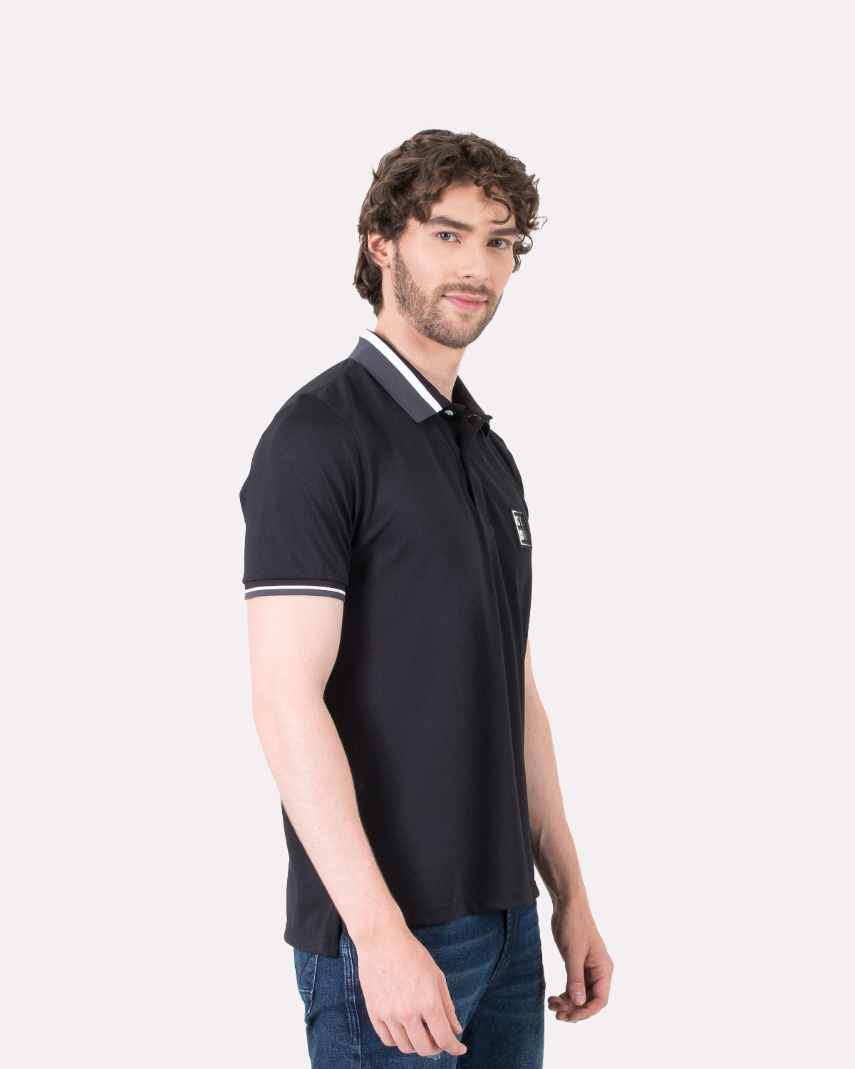 Camiseta Polo Oxford 022161 Negro