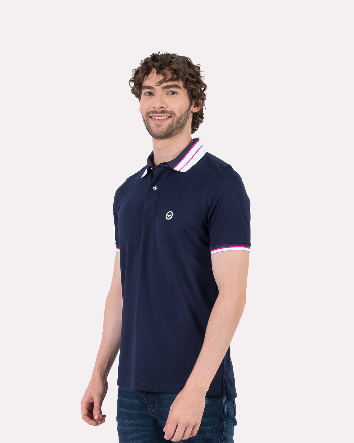 Camiseta Polo Oxford 022186 Azul Navy
