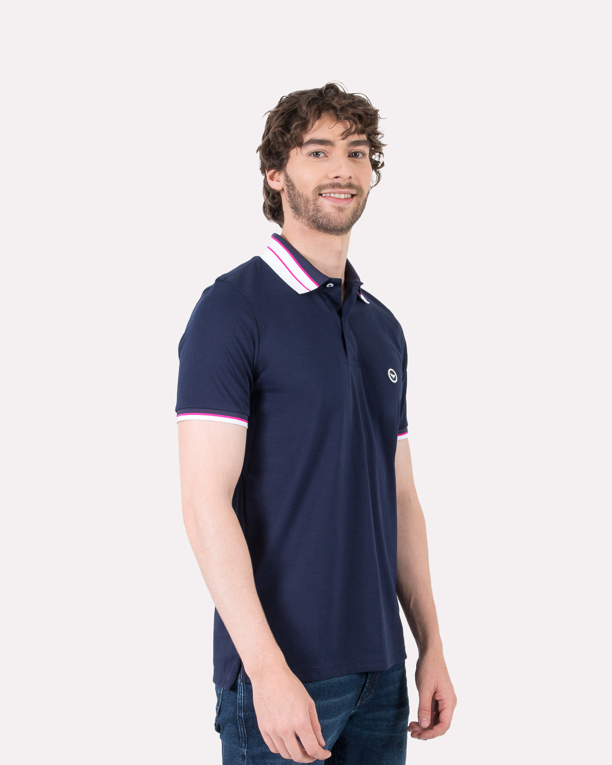 Camiseta Polo Oxford 022186 Azul Navy
