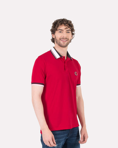 Camiseta Polo Oxford 022189 Rojo