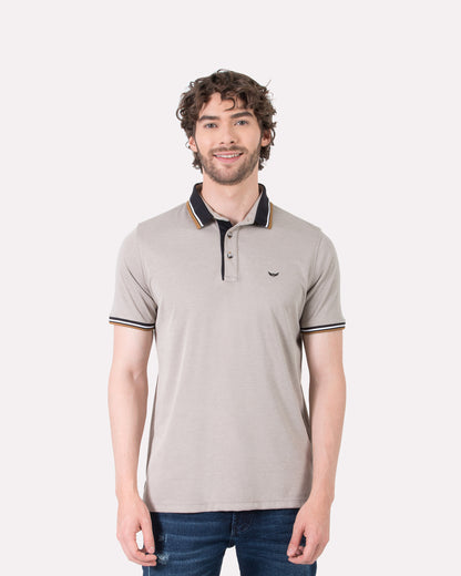 Camiseta Polo Oxford 022191 Gris