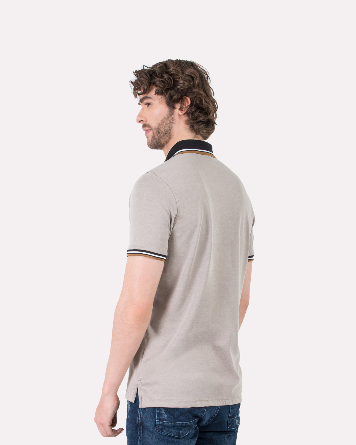 Camiseta Polo Oxford 022191 Gris