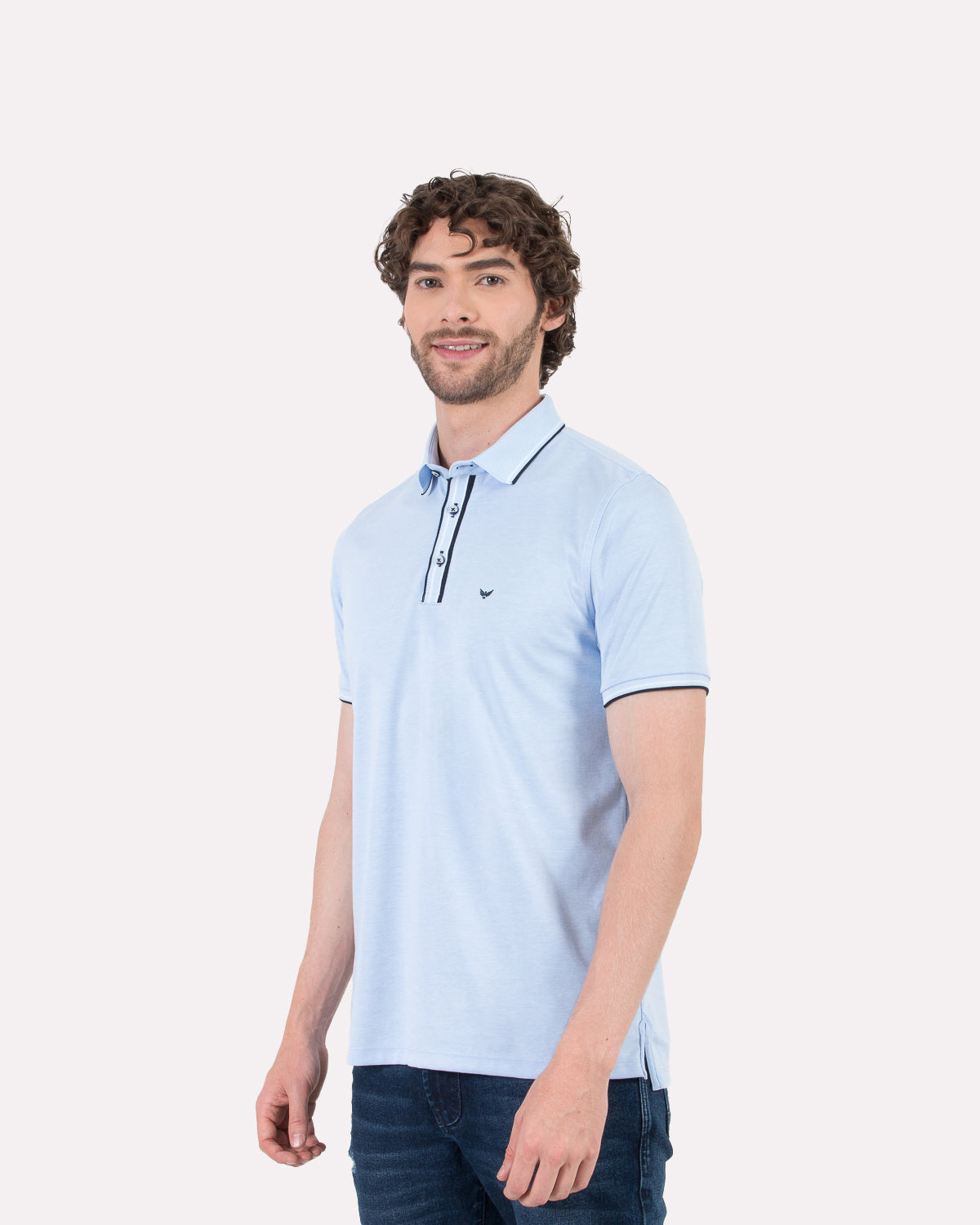 Camiseta Polo Oxford 022196 Azul Celeste