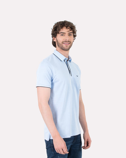 Camiseta Polo Oxford 022196 Azul Celeste