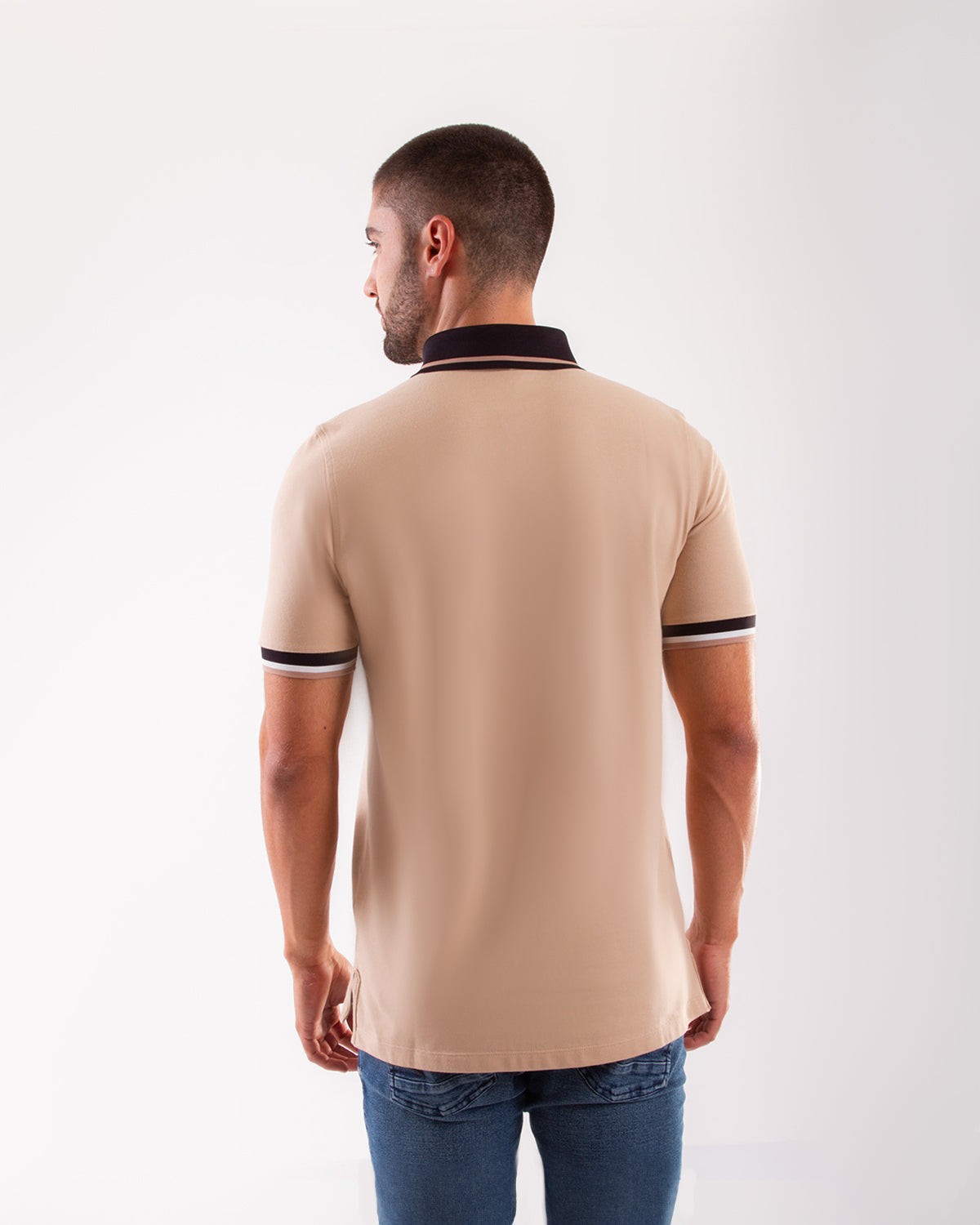 Camiseta Polo Oxford 022228 Beige Oscuro