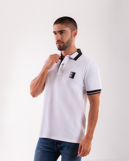 Camiseta Polo Oxford 022230 Blanco