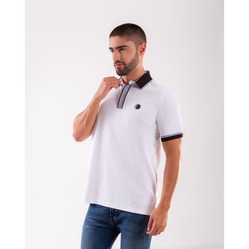 Camiseta Polo Oxford 022240 Blanco