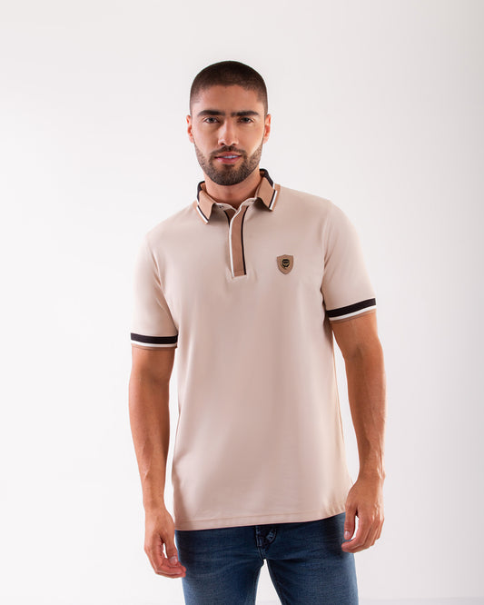 Camiseta Polo Oxford 022271 Beige