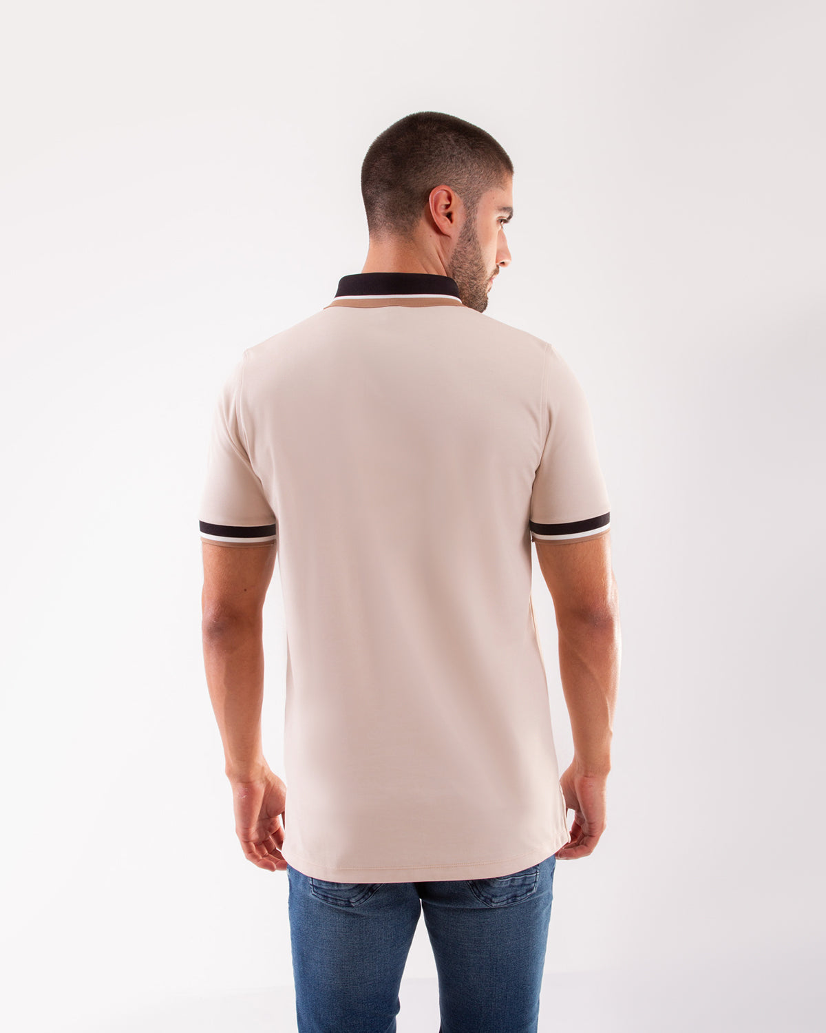 Camiseta Polo Oxford 022271 Beige