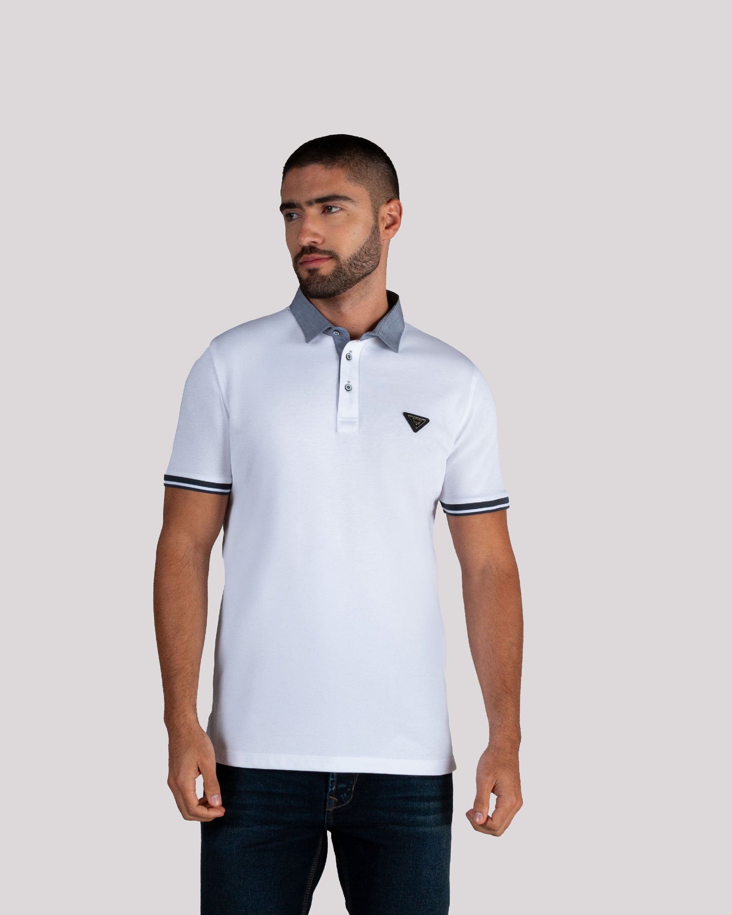 Camiseta Polo Oxford 022297 Blanco
