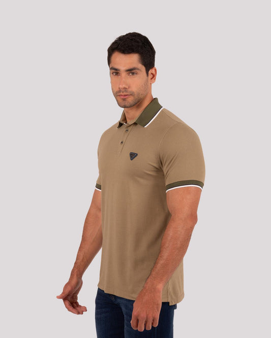 Camiseta Polo Oxford 022316 Verde Militar