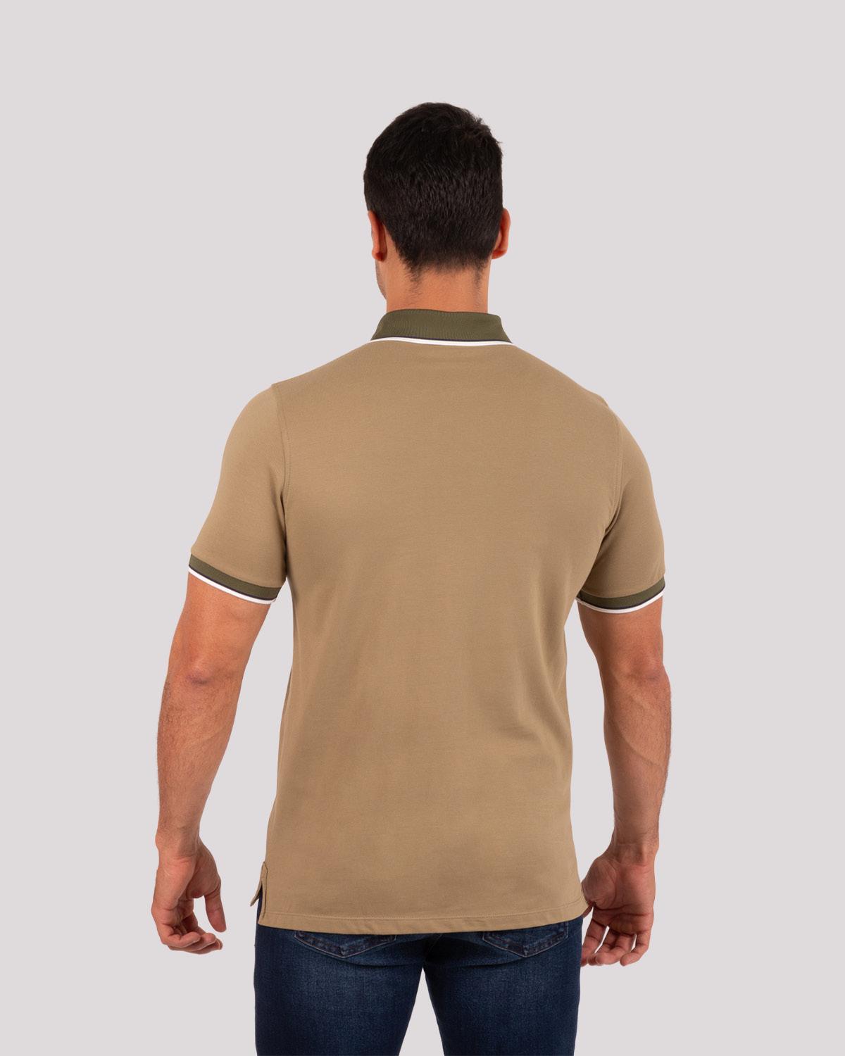 Camiseta Polo Oxford 022316 Verde Militar