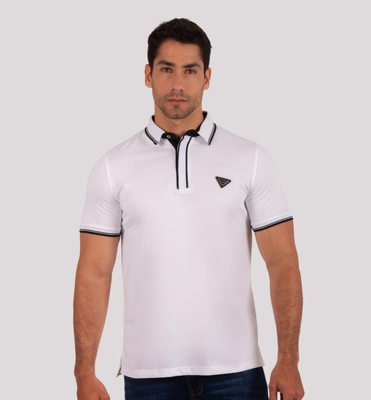 Camiseta Polo Oxford 022317 Blanco