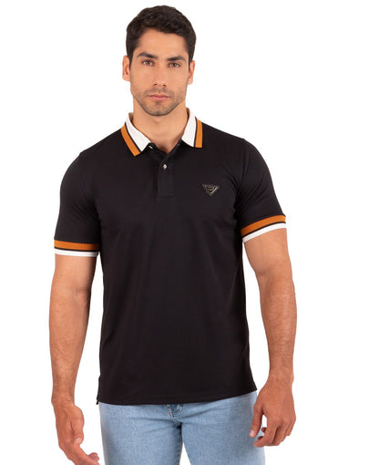 Camiseta Polo Oxford 022342 Negro