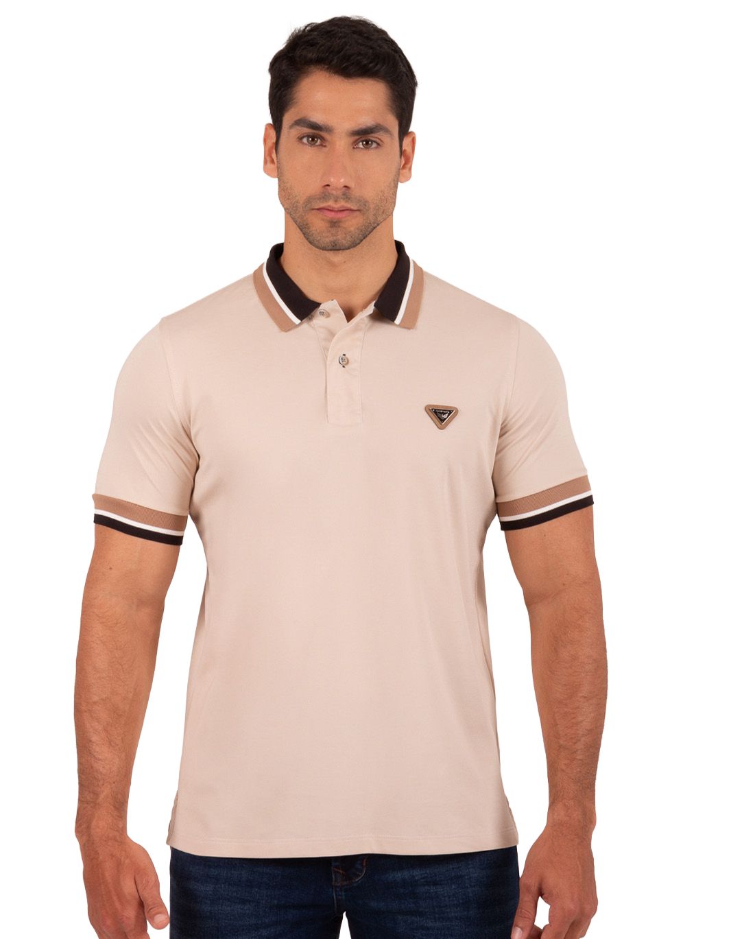 Camiseta Polo Oxford 022400 Beige Arena