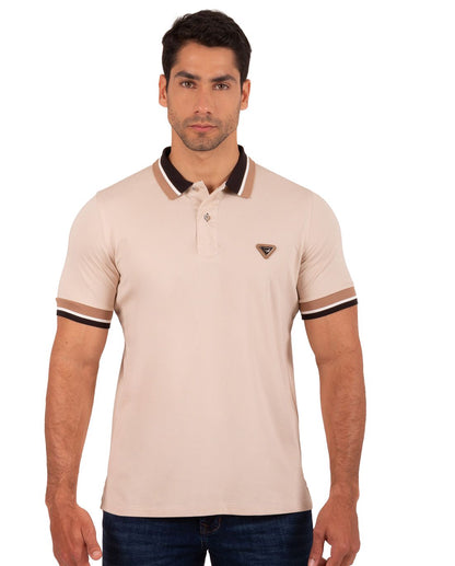 Camiseta Polo Oxford 022400 Beige Arena