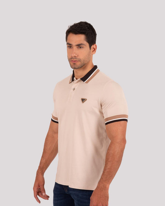 Camiseta Polo Oxford 022400 Beige Arena