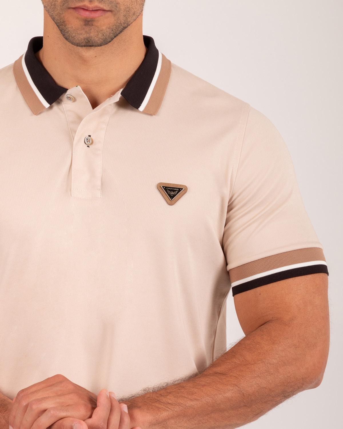 Camiseta Polo Oxford 022400 Beige Arena