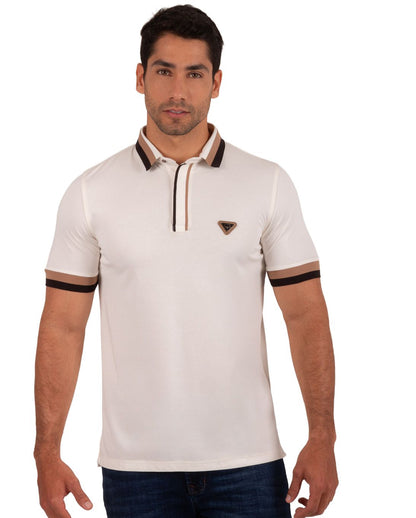 Camiseta Polo Oxford 022401 Crudo