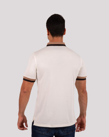 Camiseta Polo Oxford 022401 Crudo