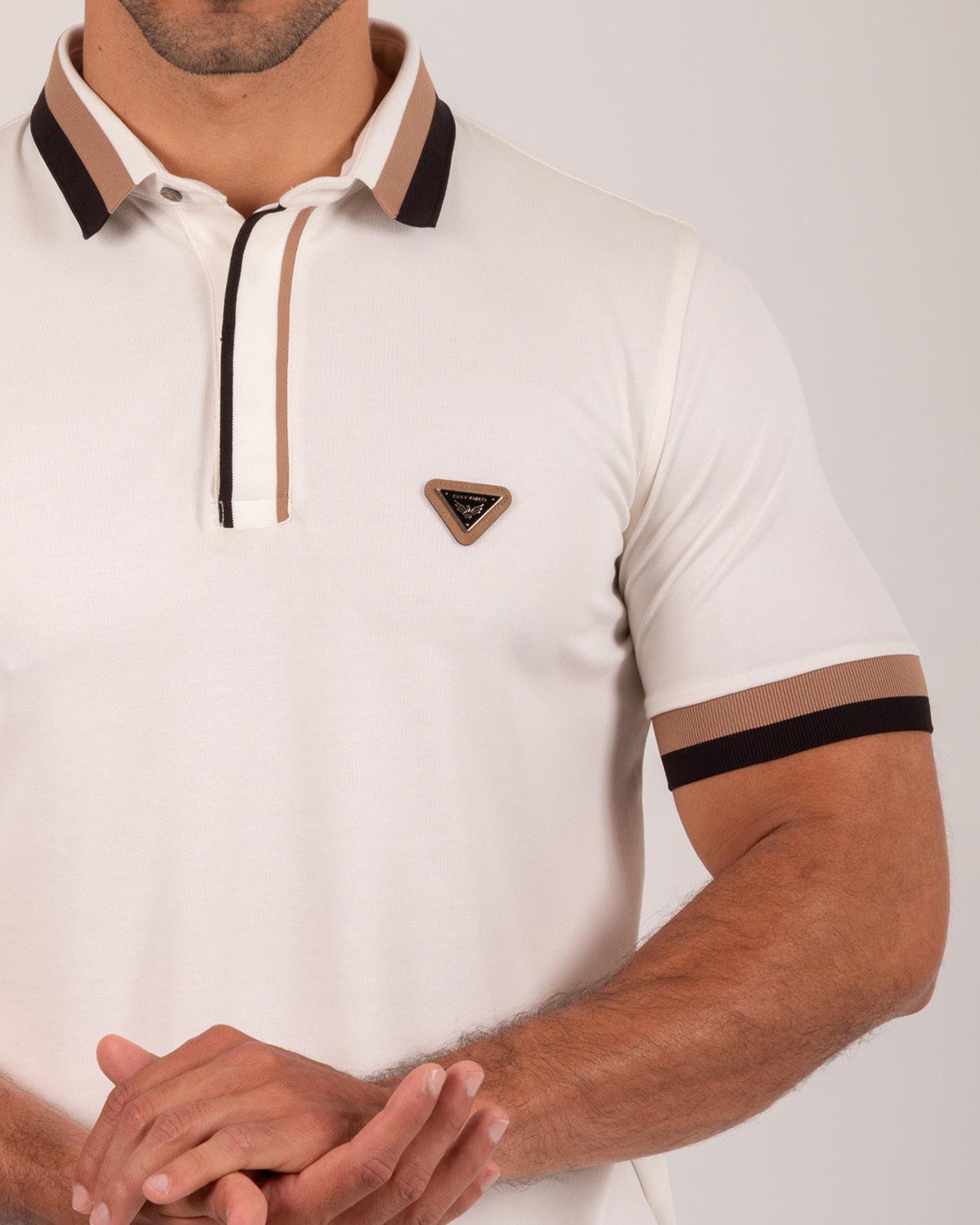 Camiseta Polo Oxford 022401 Crudo