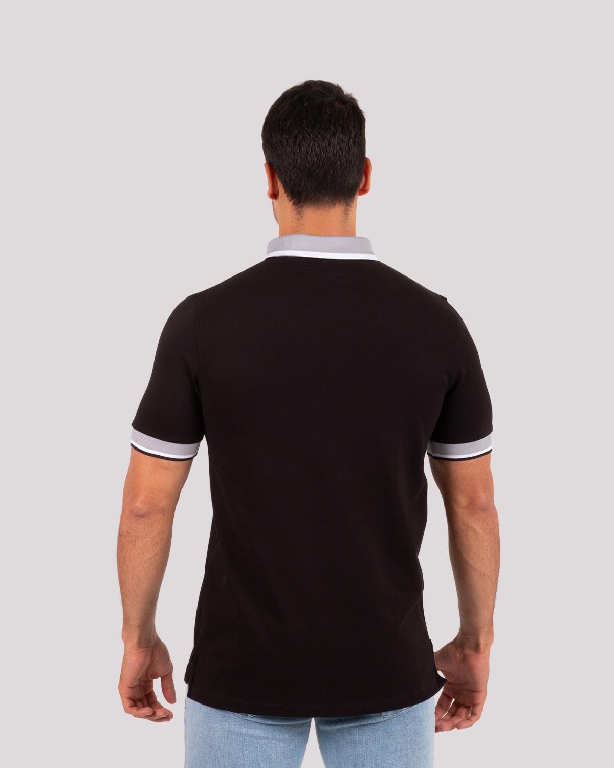 Camiseta Polo Oxford 022409 Negro